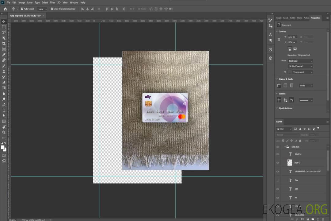 USA Ally Bank mastercard photolook recto template USA Ally Bank mastercard photolook recto template